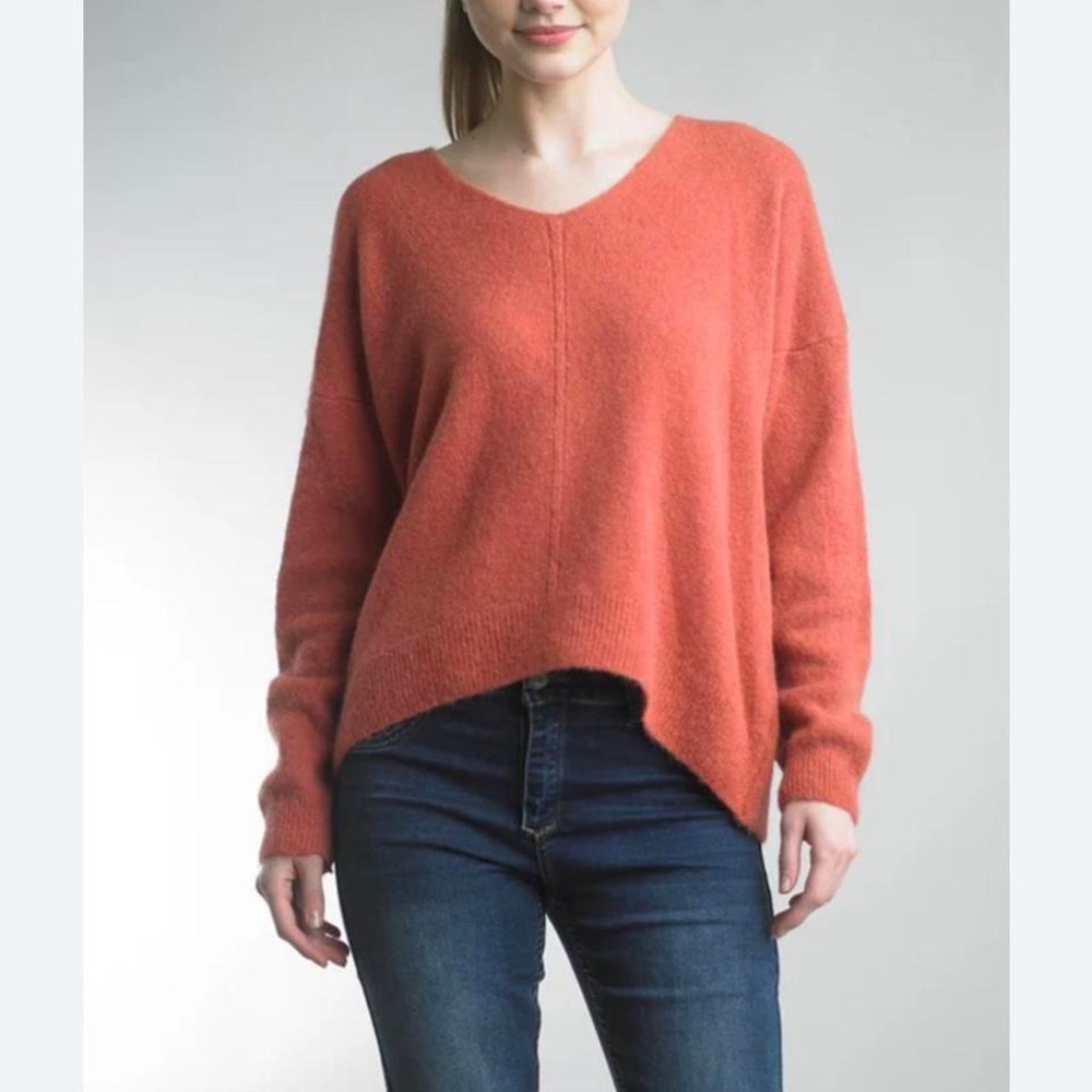 Orange sweater women comfy excellent medium winter
